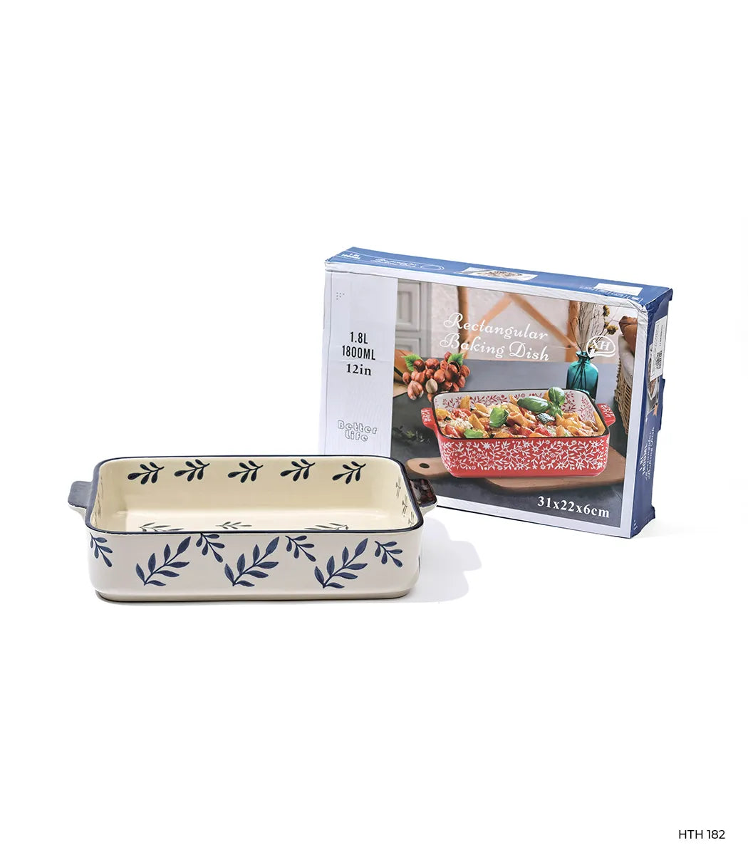 طاجن بورسيلين مستطيل