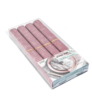 طقم مفارش رتان اشكال 45*30 سم 4 ق