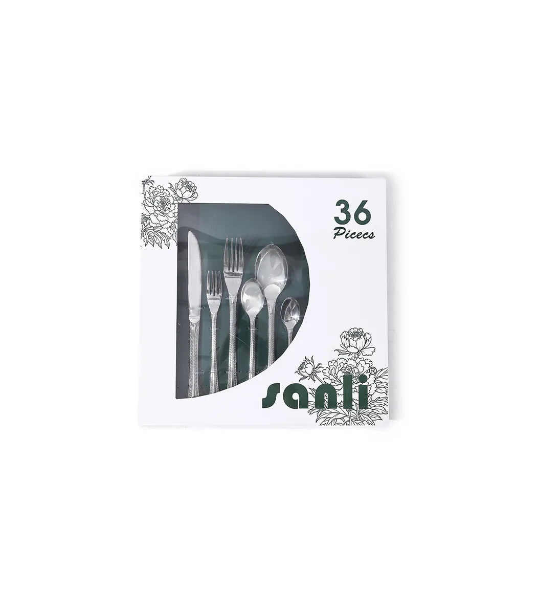 طقم معالق استانلس فضي 36 ق