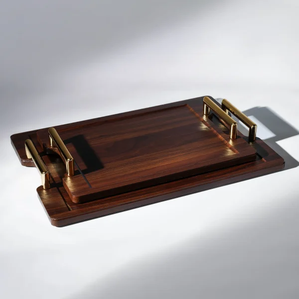 Wooden Tray Set