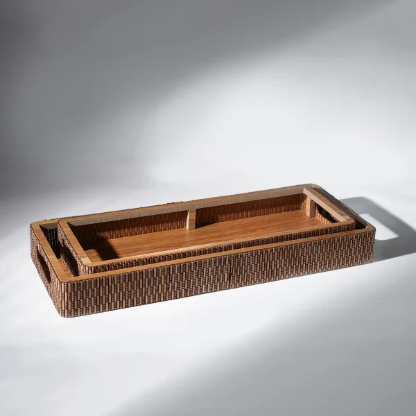 Wooden Tray Set