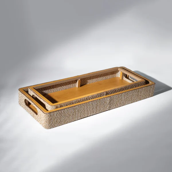 Wooden Tray Set