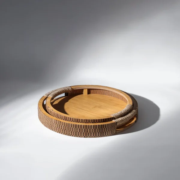 Wooden Tray Set