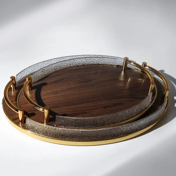 Wooden Tray Set
