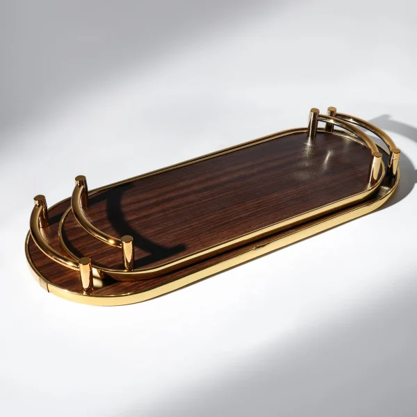 Wooden Tray Set